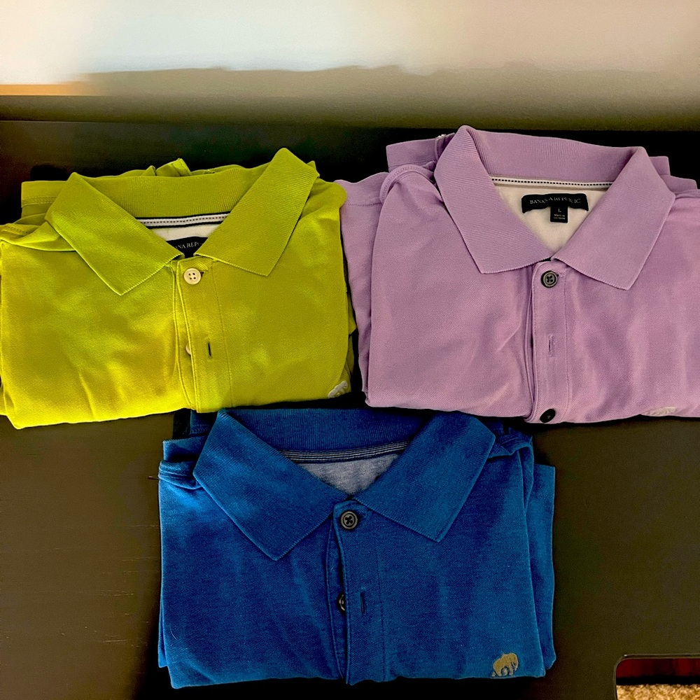 Banana Republic Pastel Polos Set
